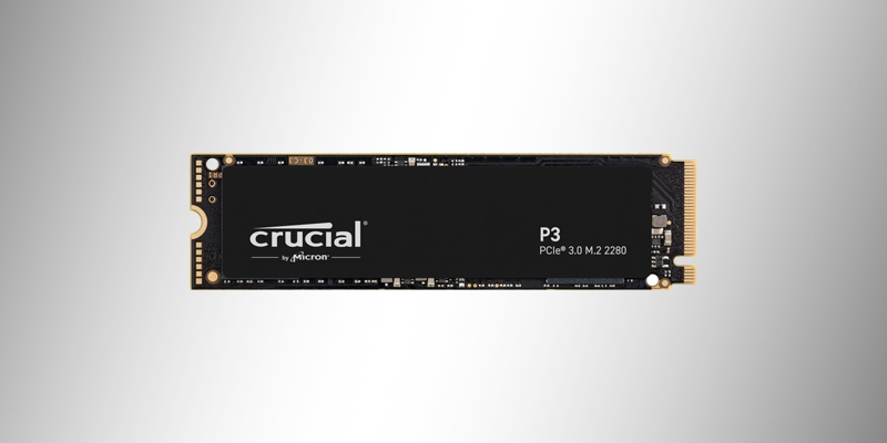Crucial P3 M.2 NVMe - Alta velocidade de leitura