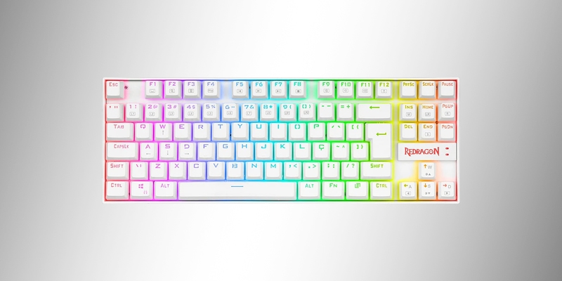 Redragon Kumara Luna RGB K552W - Modelo custo-benefício mecânico