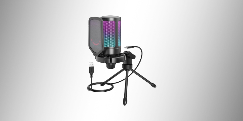 Microfone FIFINE USB - Barato com RGB