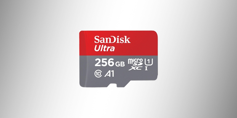 SanDisk Ultra 256GB 120MB/s - 256GB com bom custo-benefício