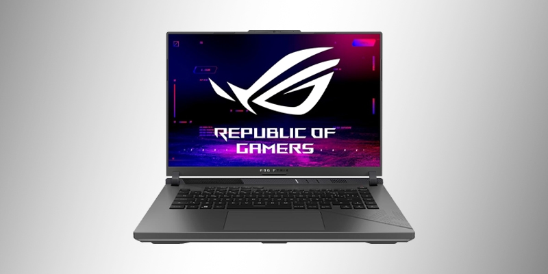 ROG Strix G16 G614JIR-N4065W - Acabamento em metal e RGB personalizável