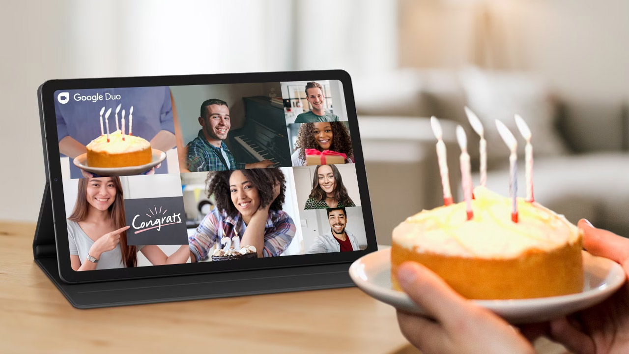 O Galaxy Tab S6 Lite é otimizado para o Google Duos