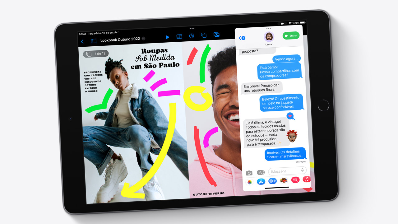 A bateria do iPad dura até 10 horas dependendo do seu uso