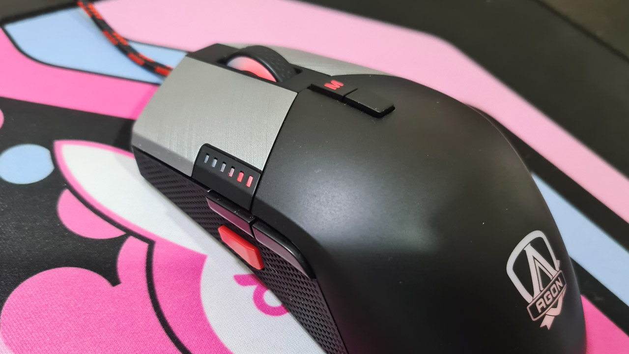 Todos os oito botões do mouse AOC são programáveis