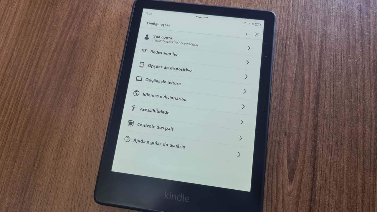Todas as configurações do Kindle Paperwhite Signature Edition